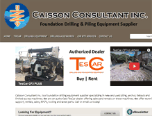 Tablet Screenshot of caissonconsultant.com